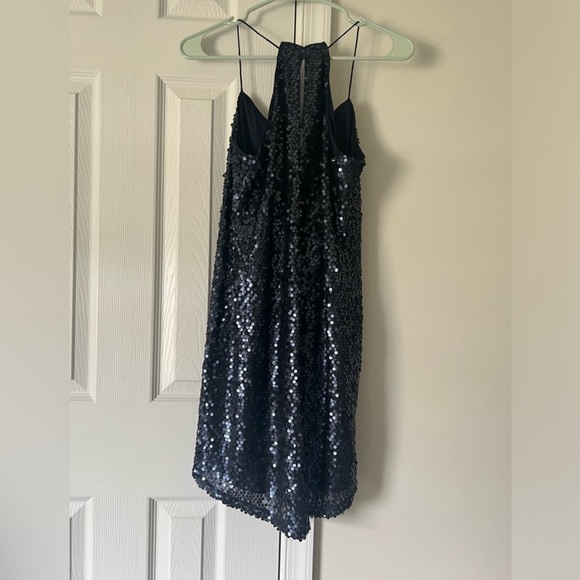 Express - Navy Sequin Mini Dress - Size XS - Picture 4 of 6